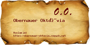 Obernauer Oktávia névjegykártya